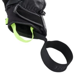 WEDZE Ski 3-Finger Gloves - 900 Black/Yellow -Winter Sports Gear ski lobster gloves 900 black 4