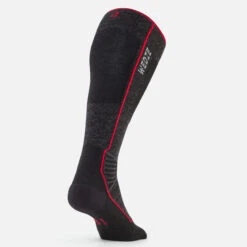 WEDZE Ski Socks - 900 Black -Winter Sports Gear ski merino socks 900 wool black 2