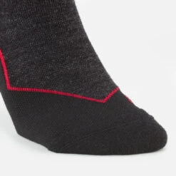 WEDZE Ski Socks - 900 Black -Winter Sports Gear ski merino socks 900 wool black 6