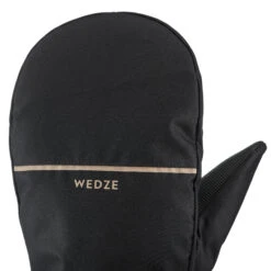 WEDZE Ski Mittens - 100 Black -Winter Sports Gear ski mittens mi 100 black 2