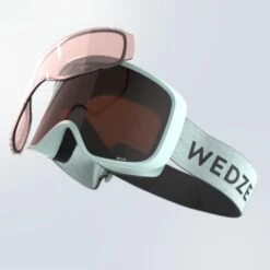 WEDZE Ski & Snowboard Goggles - G 100 I Green