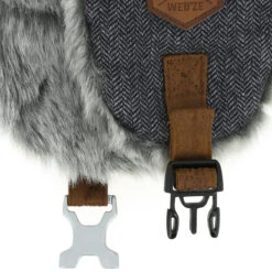 WEDZE Ski Ushanka Hat With FauxFur - Grey -Winter Sports Gear ski ushanka hat with fauxfur grey 3