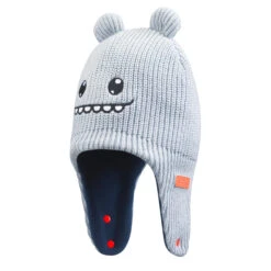 WEDZE Kids' Sledding Hat - Grey 20 WEDZE Kids' Sledding Hat - Grey -Winter Sports Gear sledding hat k 2