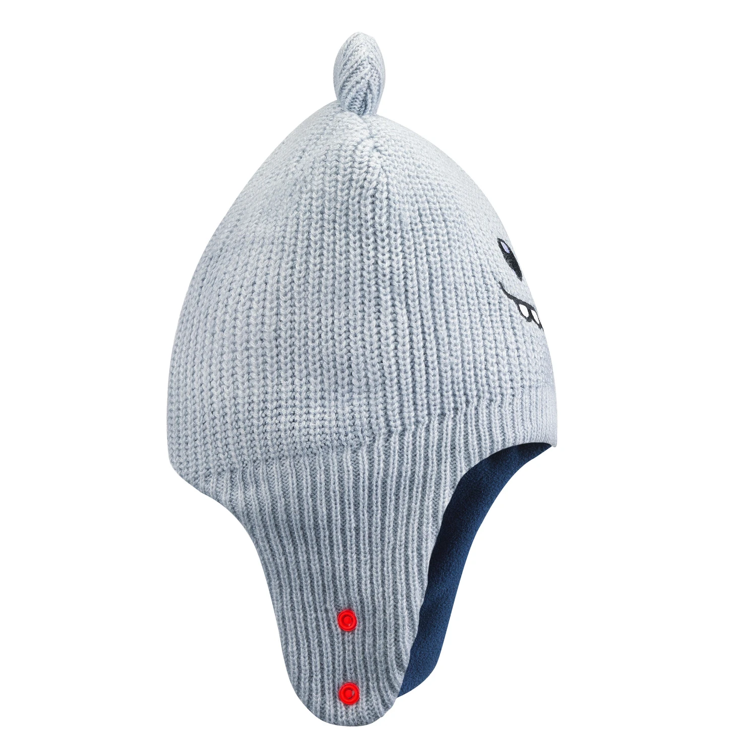 WEDZE Kids' Sledding Hat - Grey 6 WEDZE Kids' Sledding Hat - Grey - Image 4