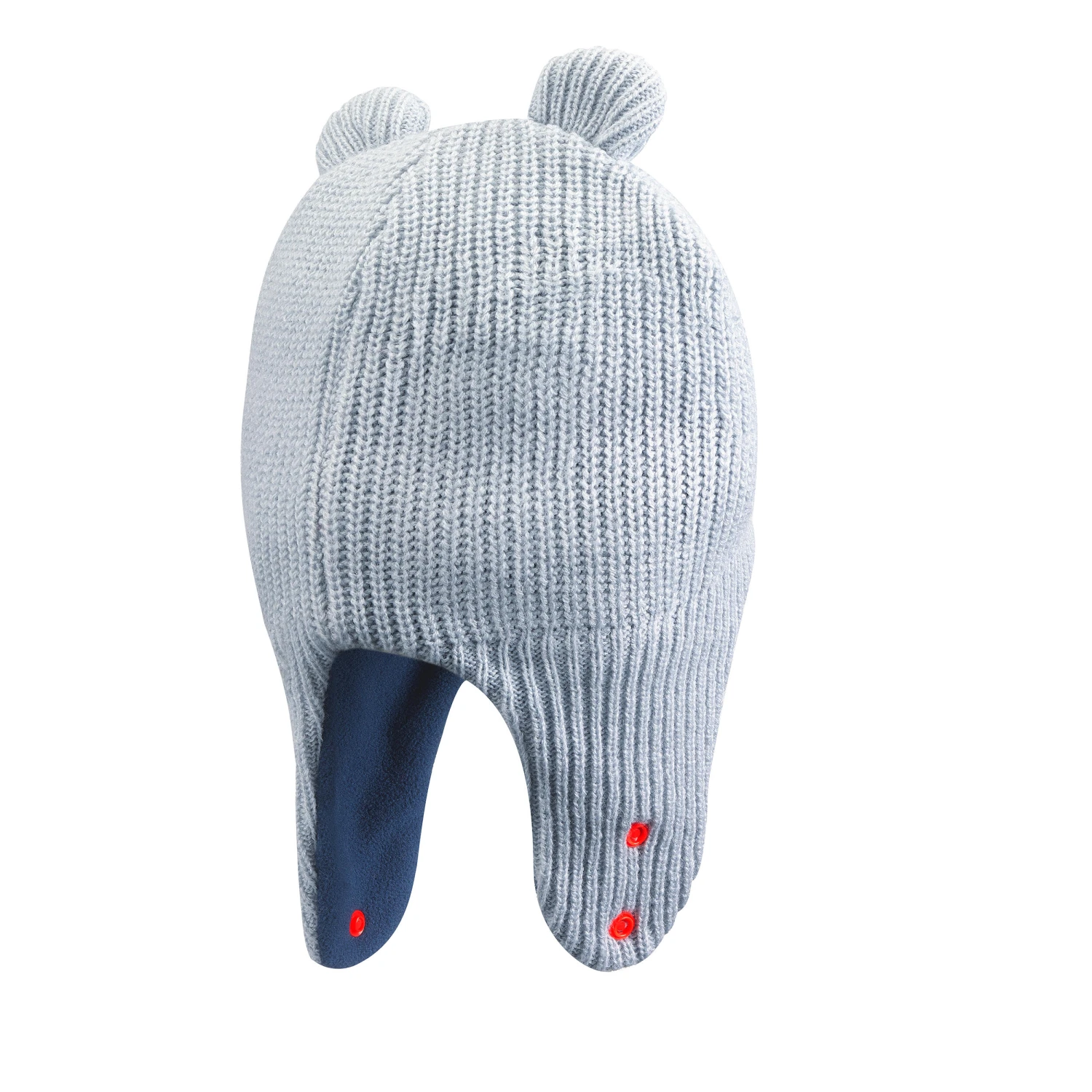 WEDZE Kids' Sledding Hat - Grey 7 WEDZE Kids' Sledding Hat - Grey - Image 5