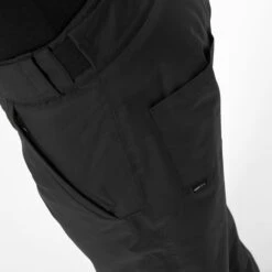 Men's Built-In Foam Pad Snowboard Pants - SNB 100 Black -Winter Sports Gear snb 100 snowboard pants men 5