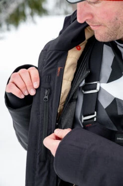 Men's Snowboard Jacket – SNB 900 Beige -Winter Sports Gear snowboard jacket snb 900 beige 16