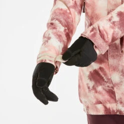 Women's Snowboard And Ski Jacket - 100 Pink -Winter Sports Gear snowboard ski jacket snb 100 pink 5