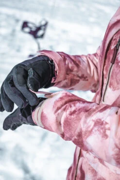 Women's Snowboard And Ski Jacket - 100 Pink -Winter Sports Gear snowboard ski jacket snb 100 pink 9