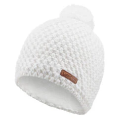 WEDZE Timeless Ski Hat - White -Winter Sports Gear timeless ski hat white 2