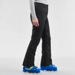 WEDZE Women's Downhill Ski Pants - 980 Black -Winter Sports Gear women s downhill ski pants 980 black 3