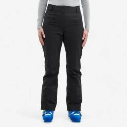WEDZE Women's Downhill Ski Pants - 980 Black -Winter Sports Gear women s downhill ski pants 980 black 4
