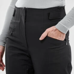 WEDZE Women's Downhill Ski Pants - 980 Black -Winter Sports Gear women s downhill ski pants 980 black 5