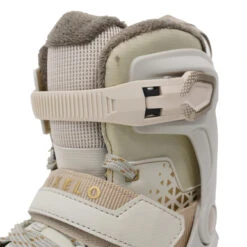 Women's Ice Skates - FIT 520 Warm White/Brown -Winter Sports Gear women s ice skates fit 520 warm white brown 7