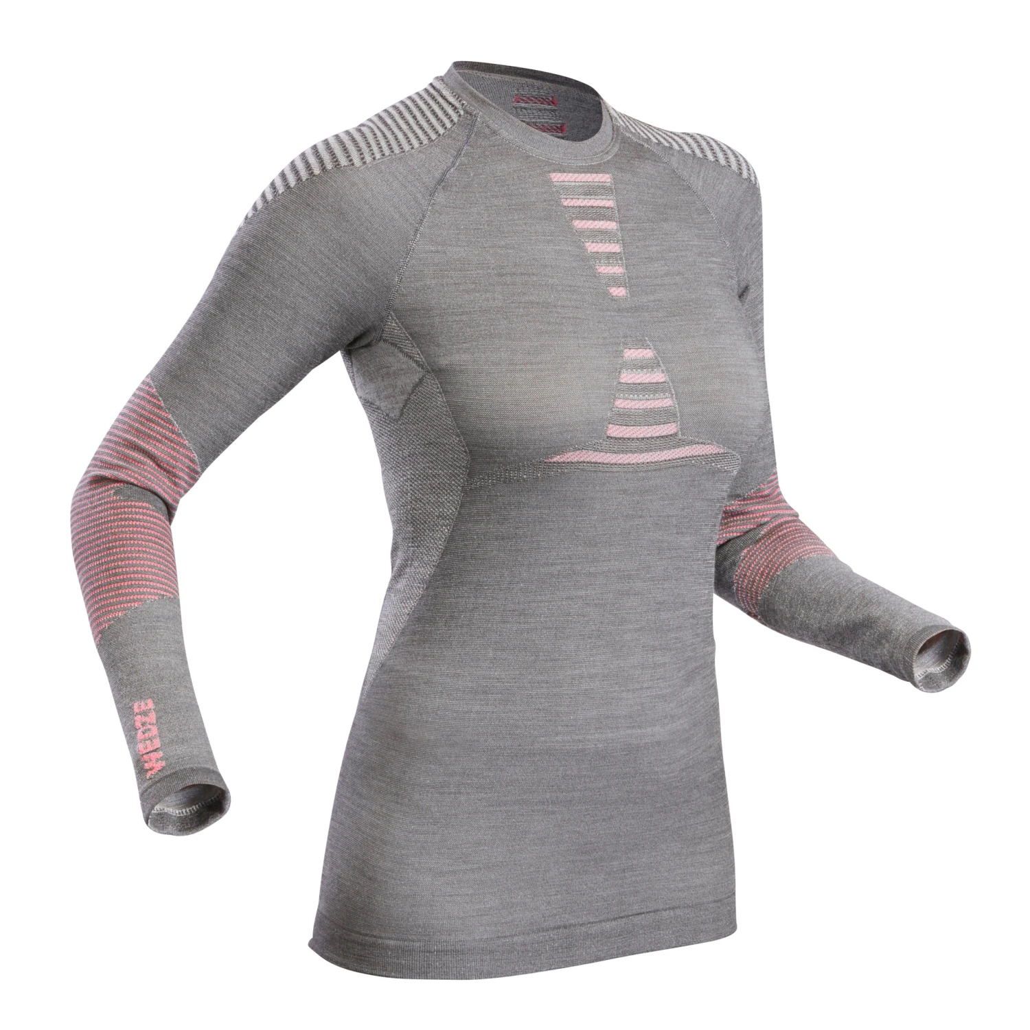 WEDZE Women’s Ski Base Layer Top - BL 900 Grey 3 WEDZE Women’s Ski Base Layer Top - BL 900 Grey