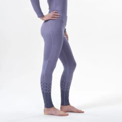 WEDZE Women's Ski Base Layer Bottoms - 500 Purple -Winter Sports Gear women s ski base layer bottoms 500 purple 2