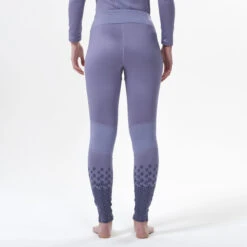 WEDZE Women's Ski Base Layer Bottoms - 500 Purple -Winter Sports Gear women s ski base layer bottoms 500 purple 3