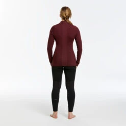 WEDZE Women's Ski Base Layer Top - BL 500 Red 11 WEDZE Women's Ski Base Layer Top - BL 500 Red -Winter Sports Gear women s ski base layer top bl 500 red 2