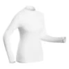 WEDZE Women's Ski Base Layer Top – BL 500 White -Winter Sports Gear women s ski base layer top bl 500 white