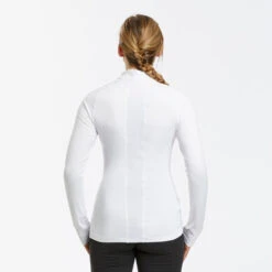 WEDZE Women's Ski Base Layer Top – BL 500 White -Winter Sports Gear women s ski base layer top bl 500 white 5