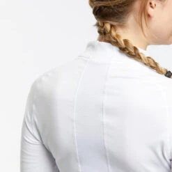 WEDZE Women's Ski Base Layer Top – BL 500 White -Winter Sports Gear women s ski base layer top bl 500 white 6