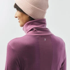 WEDZE Women’s Ski Base Layer Top - BL 900 Pink -Winter Sports Gear women s ski base layer top bl 900 purple 5