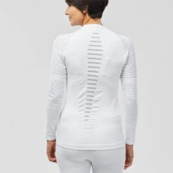 WEDZE Women’s Ski Base Layer Top - BL 980 White -Winter Sports Gear women s ski base layer top bl 980 white 5