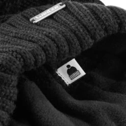 WEDZE Women's Ski Cable-Knit Faux-Fur Wool Hat - Black -Winter Sports Gear women s ski cable knit faux fur wool hat black 8