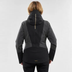 WEDZE Women's Ski Jacket & Midlayer - 980 Black -Winter Sports Gear women s ski jacket midlayer 980 black 13