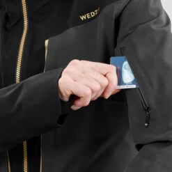 WEDZE Women's Ski Jacket & Midlayer - 980 Black -Winter Sports Gear women s ski jacket midlayer 980 black 3