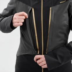 WEDZE Women's Ski Jacket & Midlayer - 980 Black -Winter Sports Gear women s ski jacket midlayer 980 black 5