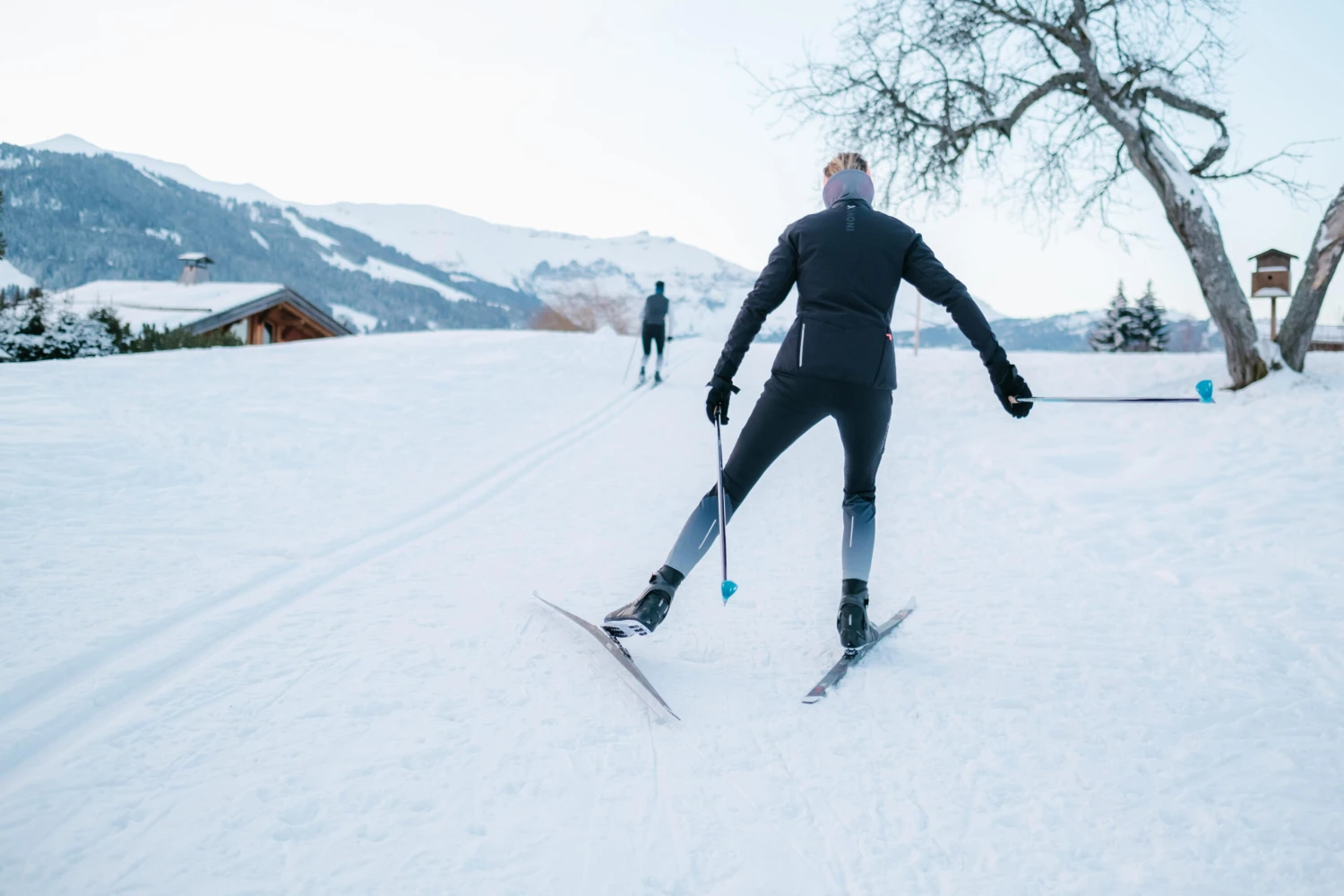 Women’s Cross-Country Ski Leggings - 500 Black 9 Women’s Cross-Country Ski Leggings - 500 Black - Image 7