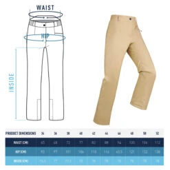 WEDZE Women’s Ski Pants - 100 Beige -Winter Sports Gear women s ski pants 100 beige 8