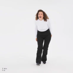 WEDZE Women’s Slim-Fit Ski Pants - PA 500 Black -Winter Sports Gear women s ski slim fit pants 500 black 12