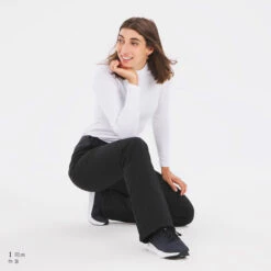 WEDZE Women’s Slim-Fit Ski Pants - PA 500 Black -Winter Sports Gear women s ski slim fit pants 500 black 17