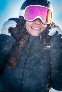 WEDZE Women’s Mid-Length Ski Jacket - Warm 100 Green -Winter Sports Gear womens downhill ski jacket 100 blue 15