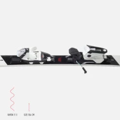 WEDZE Women’s Downhill Skis With Bindings - Boost 900 -Winter Sports Gear womens downhill skis with bindings boost900 r 11
