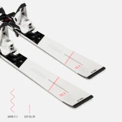 WEDZE Women’s Downhill Skis With Bindings - Boost 900 -Winter Sports Gear womens downhill skis with bindings boost900 r 19