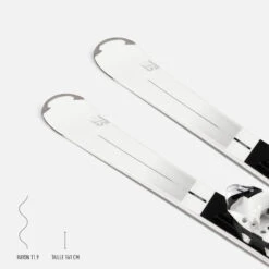 WEDZE Women’s Downhill Skis With Bindings - Boost 900 -Winter Sports Gear womens downhill skis with bindings boost900 r 6