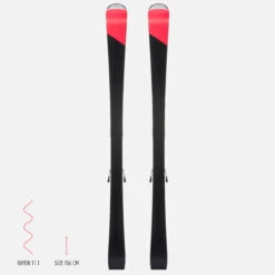 WEDZE Women’s Downhill Skis With Bindings - Boost 900 -Winter Sports Gear womens downhill skis with bindings boost900 r 7