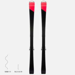 WEDZE Women’s Downhill Skis With Bindings - Boost 900 -Winter Sports Gear womens downhill skis with bindings boost900 r 8