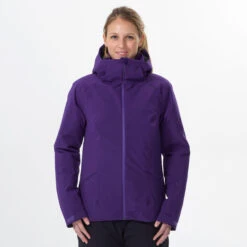 WEDZE Women’s Downhill Ski Jacket - 500 Purple -Winter Sports Gear womens ski jacket 500 purple 1