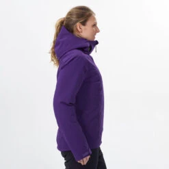 WEDZE Women’s Downhill Ski Jacket - 500 Purple -Winter Sports Gear womens ski jacket 500 purple 3