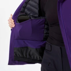 WEDZE Women’s Downhill Ski Jacket - 500 Purple -Winter Sports Gear womens ski jacket 500 purple 4