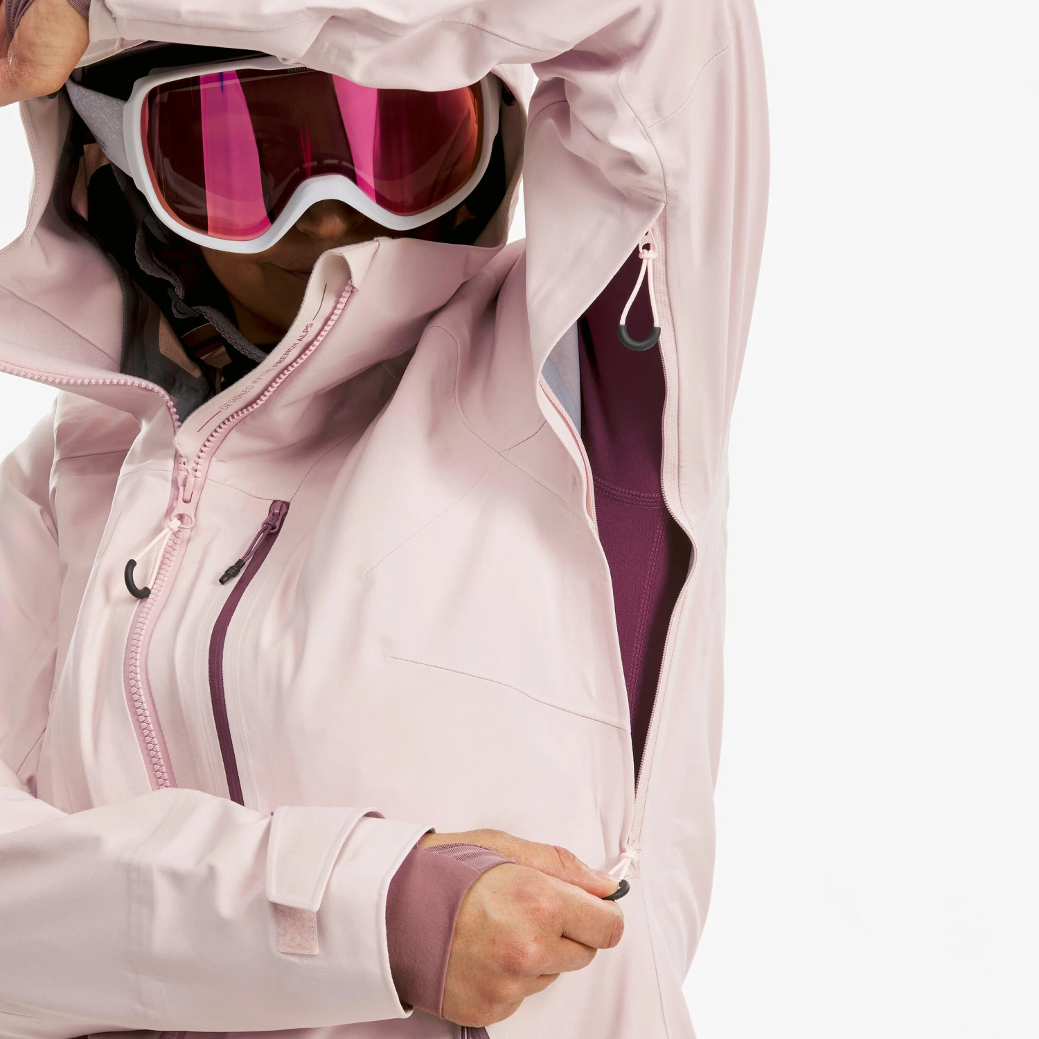 WEDZE Women’s Ski Jacket - FR 500 Pink 13 WEDZE Women’s Ski Jacket - FR 500 Pink - Image 11