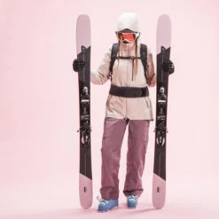 WEDZE Women’s Ski Jacket - FR 500 Pink 24 WEDZE Women’s Ski Jacket - FR 500 Pink -Winter Sports Gear womens ski jacket fr 500 pink 3