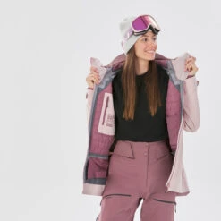 WEDZE Women’s Ski Jacket - FR 500 Pink 27 WEDZE Women’s Ski Jacket - FR 500 Pink -Winter Sports Gear womens ski jacket fr 500 pink 6