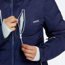 WEDZE Women's Ski Jacket - Warm 900 Purple -Winter Sports Gear womens ski jacket warm 900 blue 4