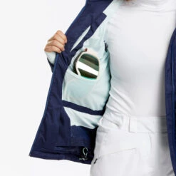 WEDZE Women's Ski Jacket - Warm 900 Purple -Winter Sports Gear womens ski jacket warm 900 blue 7