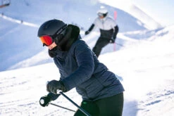 WEDZE Women’s Mid-Length Ski Jacket - Warm 100 Navy -Winter Sports Gear womens ski mid length jacket warm 100 navy 18